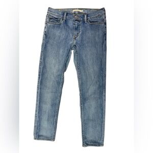 Women’s Levi’s 710 super skinny ankle cut light wash jeans